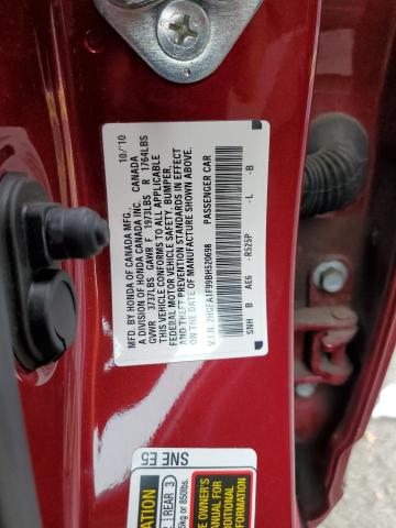 2HGFA1F99BH520698 - 2011 HONDA CIVIC EXL 勃艮第红 照片 10
