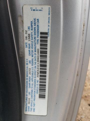 3VWCK21C13M401440 - 2003 VOLKSWAGEN NEW BEETLE 银色 照片 10