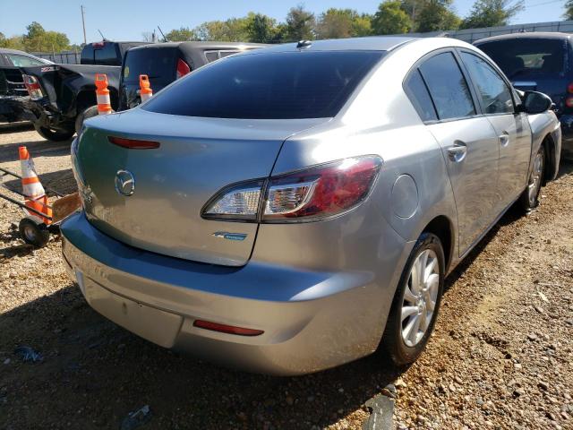 JM1BL1W70C1639990 - 2012 MAZDA 3 I SILVER photo 4