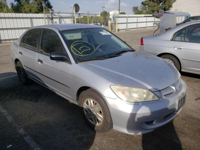 2HGES16325H519708 - 2005 HONDA CIVIC DX V SILVER photo 1