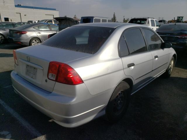 2HGES16325H519708 - 2005 HONDA CIVIC DX V SILVER photo 4