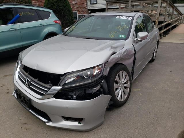 1HGCR2F8XFA158152 - 2015 HONDA ACCORD EXL SILVER photo 2