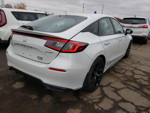 19XFL2H8XNE013991 - 2022 HONDA CIVIC SPOR WHITE photo 4