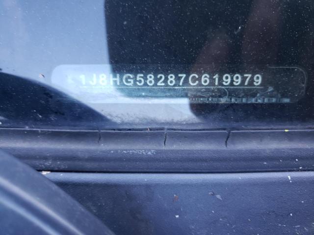 1J8HG58287C619979 - 2007 JEEP COMMANDER 灰色 照片 10