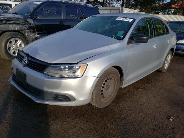 3VW1K7AJ9CM377097 - 2012 VOLKSWAGEN JETTA BASE SILVER photo 2