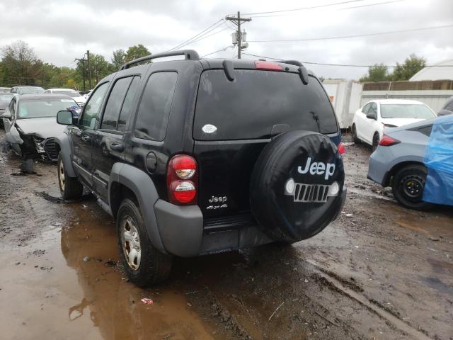 1J4GL48K07W530148 - 2007 JEEP LIBERTY SP BLACK photo 3