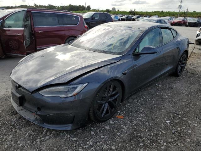 5YJSA1E52MF451387 - 2021 TESLA MODEL S Grafit foto 2