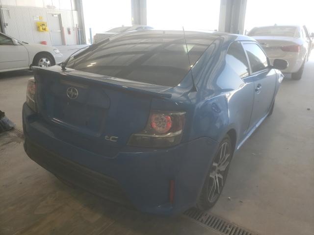 JTKJF5C73E3085648 - 2014 TOYOTA SCION TC 蓝色 照片 4