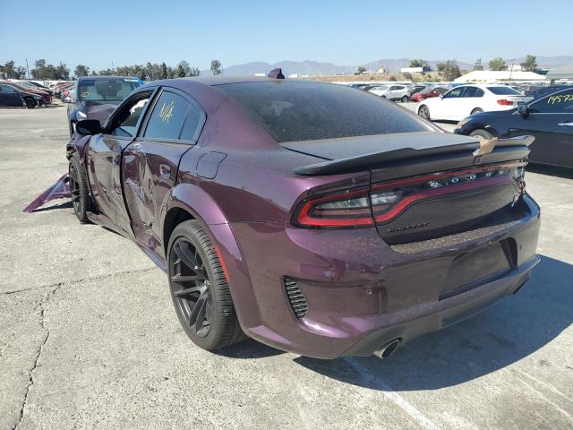 2C3CDXGJ7NH154916 - 2022 DODGE CHARGER SC PURPLE photo 3