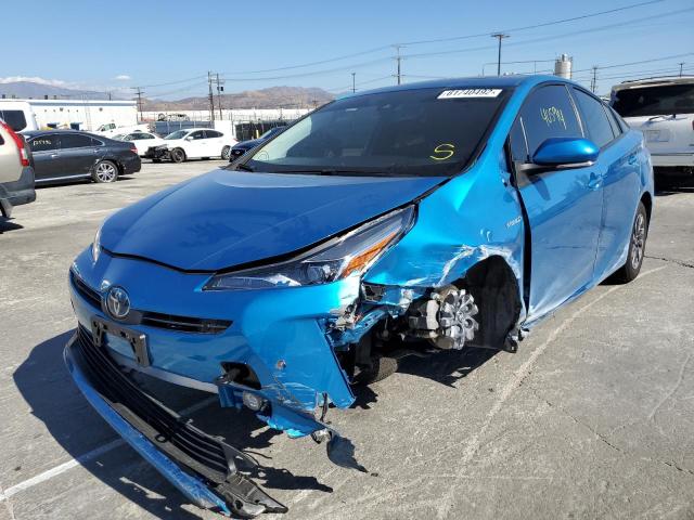 JTDKAMFU6N3161708 - 2022 TOYOTA PRIUS NIGH BLUE photo 9