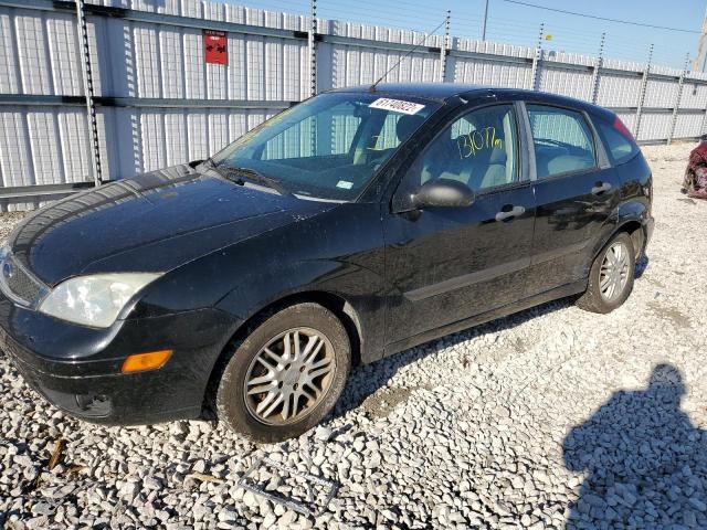 1FAHP37N27W242254 - 2007 FORD FOCUS ZX5 BLACK photo 2