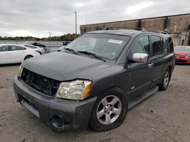 5N1AA08B65N740133 - 2005 NISSAN ARMADA SE GRAY photo 2