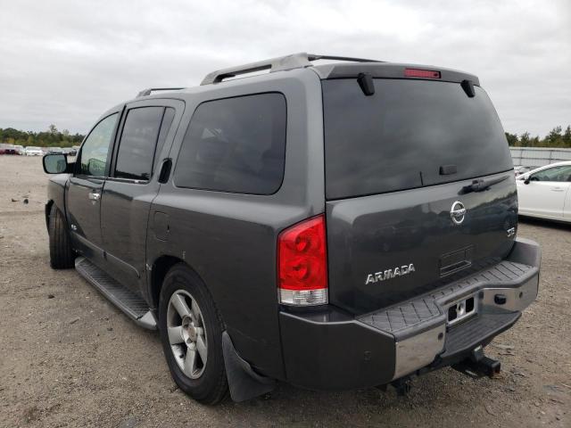 5N1AA08B65N740133 - 2005 NISSAN ARMADA SE GRAY photo 3