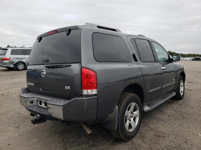 5N1AA08B65N740133 - 2005 NISSAN ARMADA SE GRAY photo 4