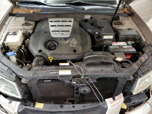 5NPEU46F76H013529 - 2006 HYUNDAI SONATA GLS GOLD photo 7