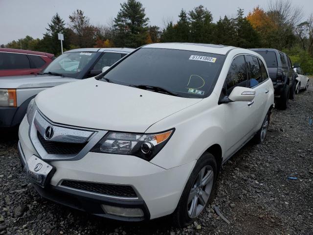 2HNYD2H22CH549783 - 2012 ACURA MDX WHITE photo 2