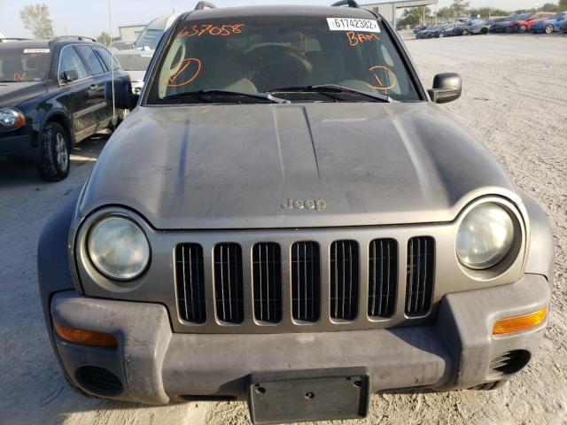 1J4GL48K53W637058 - 2003 JEEP LIBERTY SP TAN photo 5