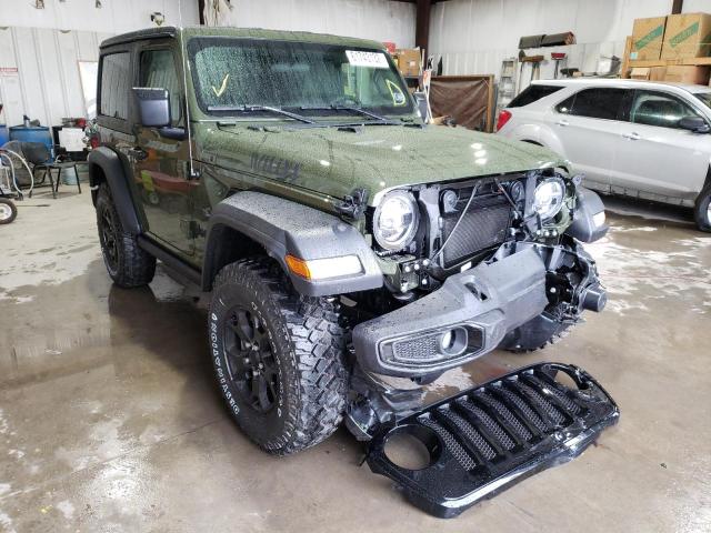 1C4HJXAG3NW209743 - 2022 JEEP WRANGLER S GREEN photo 1