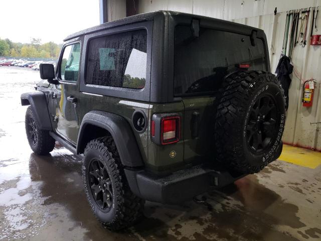 1C4HJXAG3NW209743 - 2022 JEEP WRANGLER S GREEN photo 3
