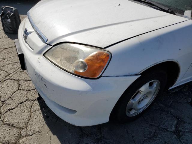 JHMES96663S025573 - 2003 HONDA CIVIC HYBR WHITE photo 9