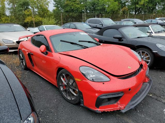 WP0AC2A82MS289243 - 2021 PORSCHE CAYMAN GT4 RED photo 1