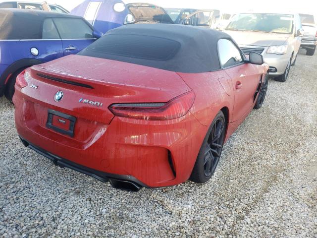 WBAHF9C01LWW54232 - 2020 BMW Z4 M40I BURGUNDY photo 4