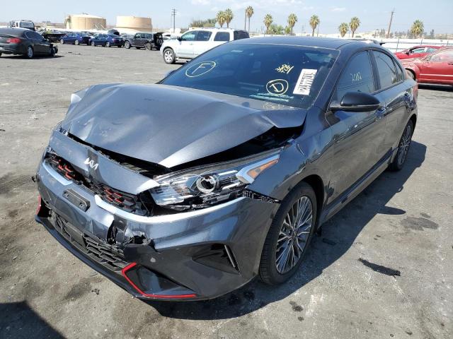 3KPF54ADXPE523354 - 2023 KIA FORTE GT L GRAY photo 2