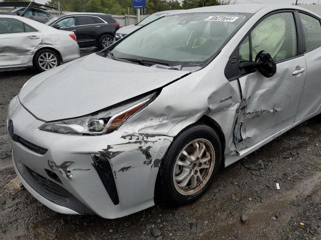 JTDKAMFU3M3141060 - 2021 TOYOTA PRIUS SPEC SILVER photo 9