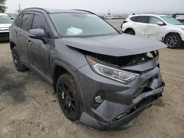 4T3B6RFV8MU007696 - 2021 TOYOTA RAV4 XLE P GRAY photo 1