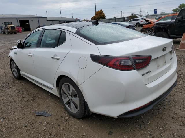 KNAGN4ADXF5085057 - 2015 KIA OPTIMA HYB WHITE photo 2