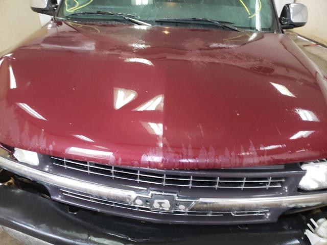 2GCEK19T221283740 - 2002 CHEVROLET 1500 SILVE BURGUNDY photo 7