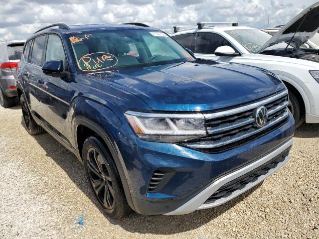 1V2HR2CA6NC553460 - 2022 VOLKSWAGEN ATLAS SE BLUE photo 1