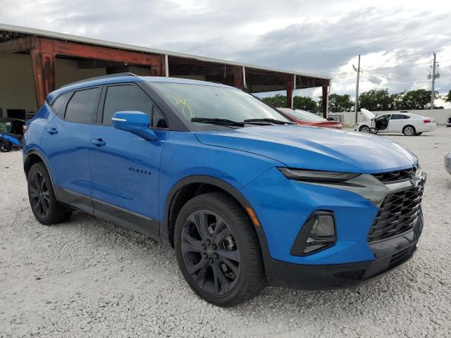 3GNKBERS7MS502191 - 2021 CHEVROLET BLAZER RS BLUE photo 1