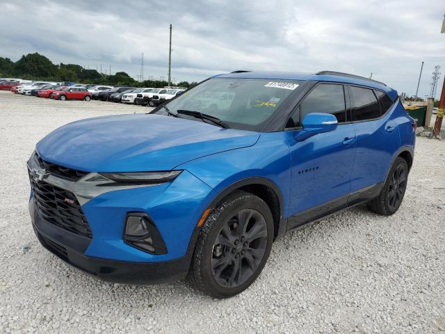 3GNKBERS7MS502191 - 2021 CHEVROLET BLAZER RS BLUE photo 2