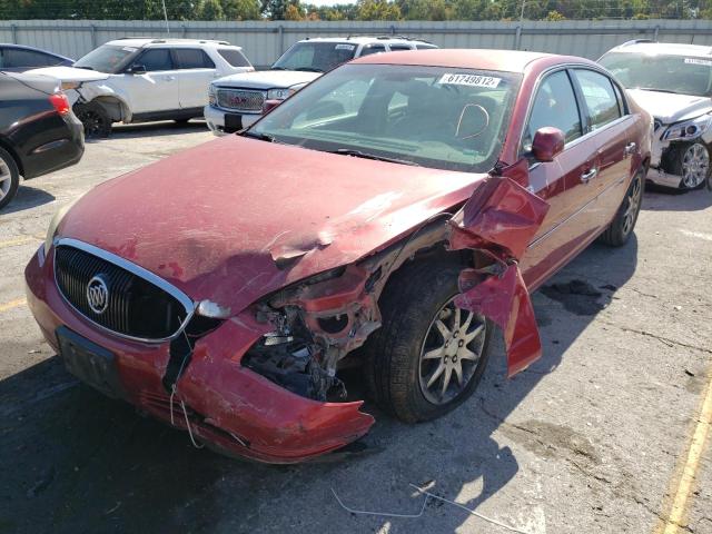 1G4HD57267U158093 - 2007 BUICK LUCERNE RED photo 2