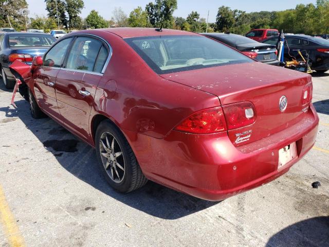 1G4HD57267U158093 - 2007 BUICK LUCERNE RED photo 3