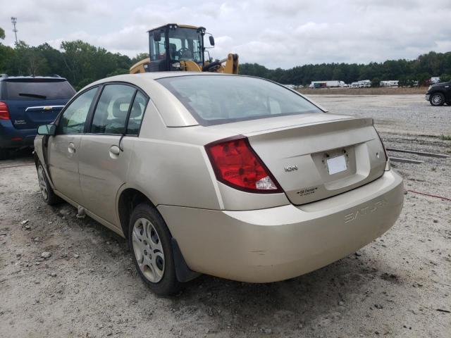 1G8AJ52F94Z193910 - 2004 SATURN ION LEVEL GOLD photo 3