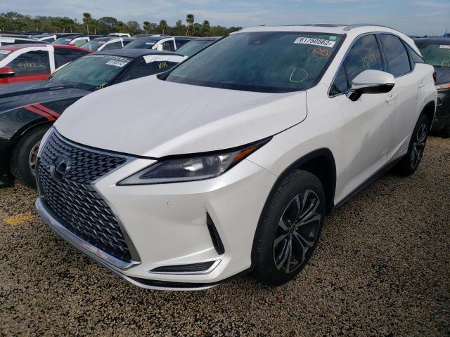 2T2HGMDA6LC052781 - 2020 LEXUS RX 450H WHITE photo 2