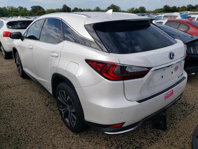 2T2HGMDA6LC052781 - 2020 LEXUS RX 450H WHITE photo 3