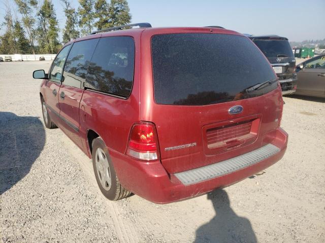 2FMZA51664BA29815 - 2004 FORD FREESTAR S RED photo 3