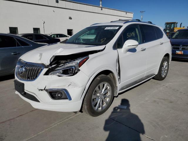 LRBFXDSA6HD127213 - 2017 BUICK ENVISION E WHITE photo 2