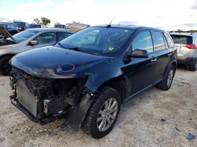 2FMDK4JC7BBB64127 - 2011 FORD EDGE SEL BLACK photo 2