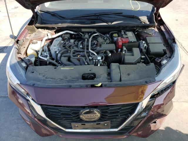 3N1AB8CV0MY248641 - 2021 NISSAN SENTRA SV BURGUNDY photo 7