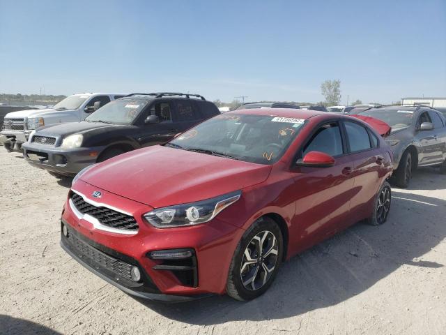 3KPF24ADXME332733 - 2021 KIA FORTE FE RED photo 2