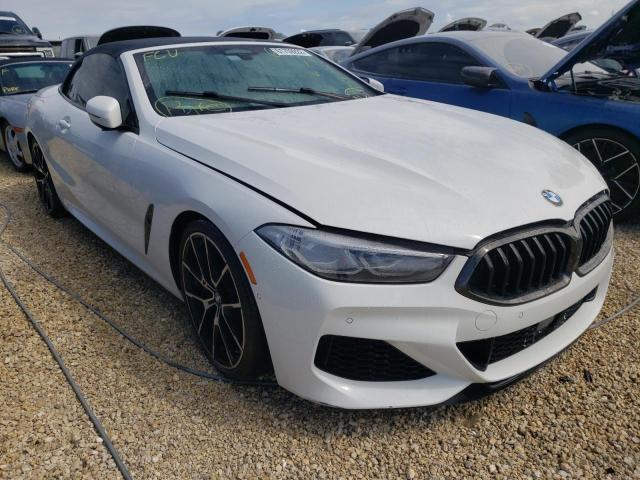 WBAFY4C55KBX38852 - 2019 BMW M850XI WHITE photo 1