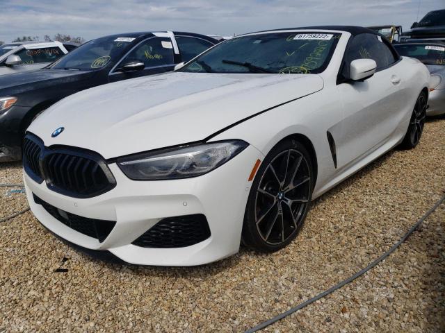 WBAFY4C55KBX38852 - 2019 BMW M850XI WHITE photo 2