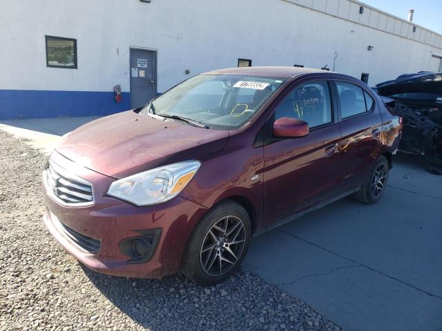 ML32F3FJ2KHF03659 - 2019 MITSUBISHI MIRAGE G4 MAROON photo 2