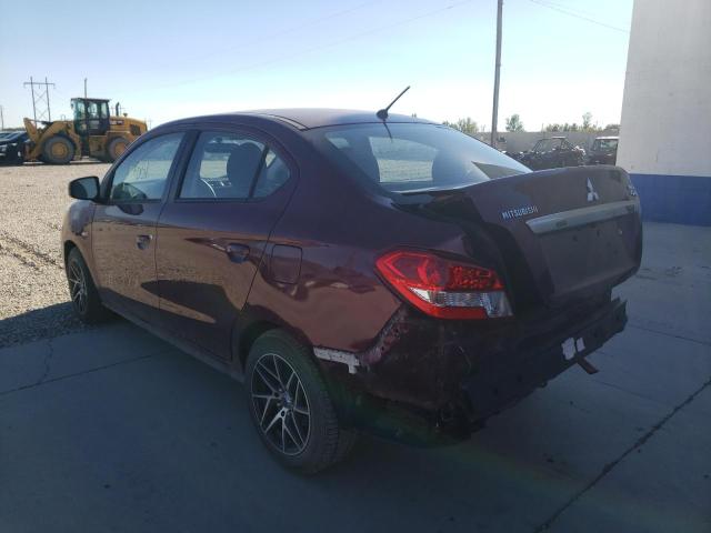 ML32F3FJ2KHF03659 - 2019 MITSUBISHI MIRAGE G4 MAROON photo 3