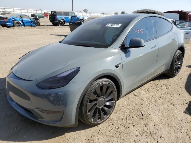 7SAYGDEF0NF415981 - 2022 TESLA MODEL Y فضي صورة 2