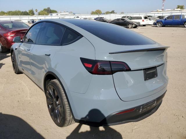 7SAYGDEF0NF415981 - 2022 TESLA MODEL Y فضي صورة 3